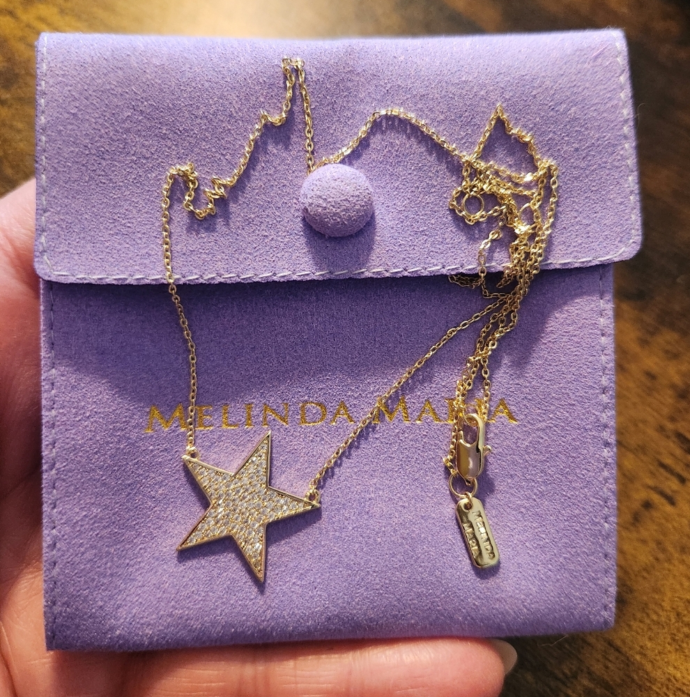 Melinda Maria Gold Star Necklace